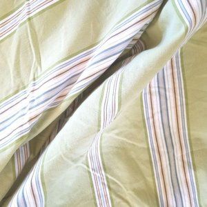 Pottery Barn Morrison Stripe Queen Organic cotton Duvet cover and 2 shams